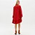 Vestido Curto Lança Perfume Manga Ou26 Vermelho Feminino - Imagem 2