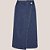 Saia Jeans Dudalina Transpassada Ou26 Azul Feminino - Imagem 3