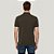 Camisa Polo Dudalina Jacquard Gola In26 Marrom Masculino - Imagem 2