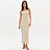 Vestido Super Mid Easy Lança Perfume Ou26 Bege Feminino - Imagem 1