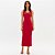 Vestido Super Mid Easy Lança Perfume Ou26 Vermelho Feminino - Imagem 1