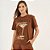 Camiseta Colcci Drink Ou26 Marrom Feminino - Imagem 1