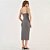 Vestido Midi Colcci Canelado Ou26 Grafite Feminino - Imagem 2
