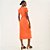 Vestido Midi Colcci Canelado Ou26 Laranja Feminino - Imagem 2