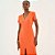 Vestido Midi Colcci Canelado Ou26 Laranja Feminino - Imagem 4
