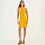 Vestido Curto Colcci Canelado Ou26 Amarelo Feminino - Imagem 3