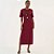Vestido Midi Colcci Aplicação Ou26 Bordô Feminino - Imagem 1