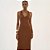 Vestido Super Mid Colcci Iconic Ou26 Marrom Feminino - Imagem 3