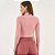 Blusa Colcci Slim Gola Alta Ou26 Rosa Feminino - Imagem 2