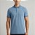 Camisa Polo Dudalina Mouline Gola Textur Ou26 Azul Masculino - Imagem 1