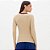 Blusa Lança Perfume Canelada Ou26 Bege Feminino - Imagem 2