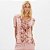 Blusa Lança Perfume Decote V Estampada Ou26 Rosa Feminino - Imagem 1