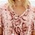 Blusa Lança Perfume Decote V Estampada Ou26 Rosa Feminino - Imagem 3