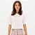 Camiseta Easy Lança Perfume Cropped Ou26 Off White Feminino - Imagem 1