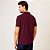 Camisa Polo Dudalina Jacquard Ou26 Bordô Masculino - Imagem 2