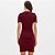 Vestido Curto Easy Lança Perfume Decote Ou26 Bordô Feminino - Imagem 2