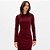 Vestido Super Mid Easy Lança Perfume Ou26 Bordô Feminino - Imagem 4