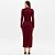 Vestido Super Mid Easy Lança Perfume Ou26 Bordô Feminino - Imagem 2