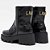 Bota Lança Perfume Coturno Enfeite Ou26 Preto Feminino - Imagem 2