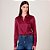 Camisa Dudalina Seda Lis Ou26 Vermelho Feminino - Imagem 3