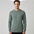Suéter Tricot Dudalina Basic Melange Ou26 Verde Masculino - Imagem 1