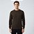 Suéter Tricot Dudalina Basic Melange Ou26 Marrom Masculino - Imagem 1