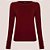 Blusa Tricot Dudalina Lina Ou26 Vermelho Feminino - Imagem 3