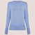 Blusa Tricot Dudalina Lina Ou26 Azul Feminino - Imagem 3