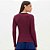 Blusa Lança Perfume Canelada Manga Longa Ou26 Bordô Feminino - Imagem 2