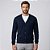 Cardigan Tricot Dudalina Cotton Ou26 Marinho Masculino - Imagem 1