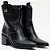 Bota Lança Perfume Western Salto Bloco Ou26 Preto Feminino - Imagem 3
