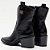 Bota Lança Perfume Western Salto Bloco Ou26 Preto Feminino - Imagem 2