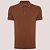 Camisa Polo Dudalina Frisos Degrade In26 Marrom Masculino - Imagem 3