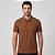 Camisa Polo Dudalina Frisos Degrade In26 Marrom Masculino - Imagem 1