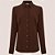 Camisa Dudalina Slim Tech Lisa In26 Marrom Feminino - Imagem 3