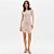 Vestido Curto Easy Lança Perfume Sleeve Ou26 Bege Feminino - Imagem 3
