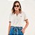 Camisa Polo Colcci Listras Ou26 Off White Feminino - Imagem 1