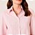 Camisa Dudalina Sf Ampla Lisa Ana In26 Rosa Feminino - Imagem 3