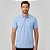Camisa Polo Dudalina Jacquard Pontos In26 Azul Masculino - Imagem 1