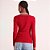 Blusa Canelada Colcci Gola V In26 Vermelho Feminino - Imagem 2