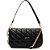 Bolsa Crossbody Anacapri Matelassê In26 Preto Feminino - Imagem 1