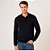 Suéter Tricot Dudalina Gola Polo In26 Preto Masculino - Imagem 1