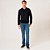 Suéter Tricot Dudalina Gola Polo In26 Preto Masculino - Imagem 4