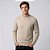 Suéter Tricot Dudalina Textura Favo Ou26 Bege Masculino - Imagem 1