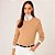 Blusa Dudalina Mara In26 Bege Feminino - Imagem 3