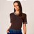 Camiseta Dudalina Mara In26 Marrom Feminino - Imagem 1