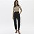 Blusa Lança Perfume Canelada Cropped In26 Preto Feminino - Imagem 4