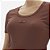 Blusa Easy Lança Perfume Canelada Curta In26 Marrom Feminino - Imagem 5