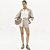 Short Easy Lança Perfume Descolado Mid In26 Bege Feminino - Imagem 3