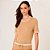 Blusa Dudalina Mara In26 Bege Feminino - Imagem 1